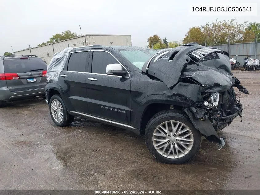 2018 Jeep Grand Cherokee Summit VIN: 1C4RJFJG5JC506541 Lot: 40410698