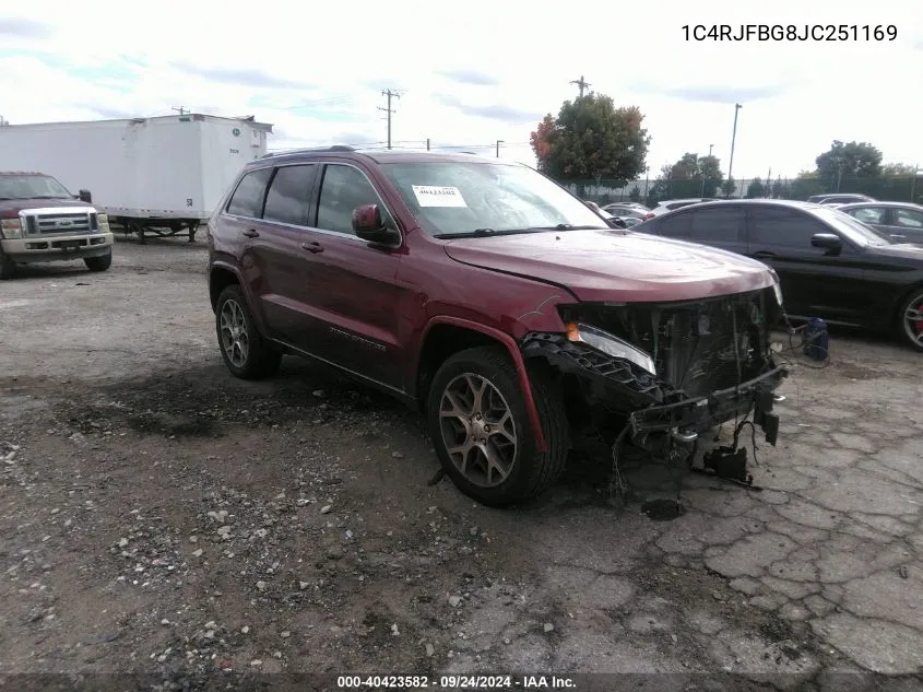 2018 Jeep Grand Cherokee Limited VIN: 1C4RJFBG8JC251169 Lot: 40423582