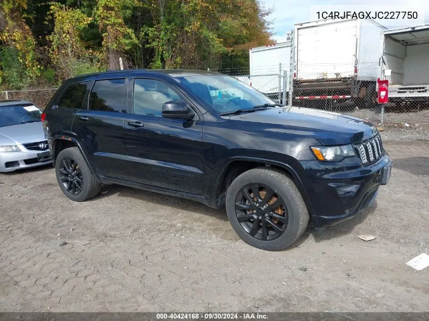 1C4RJFAGXJC227750 2018 Jeep Grand Cherokee Laredo