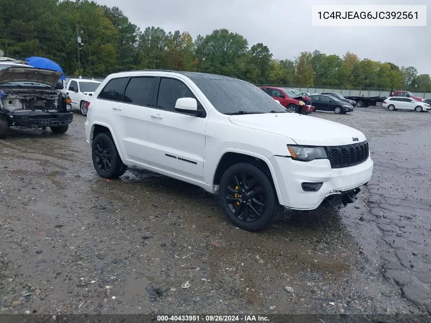 2018 Jeep Grand Cherokee Altitude 4X2 VIN: 1C4RJEAG6JC392561 Lot: 40433951