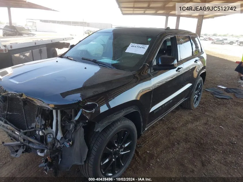 2018 Jeep Grand Cherokee Altitude 4X2 VIN: 1C4RJEAG9JC512742 Lot: 40439496