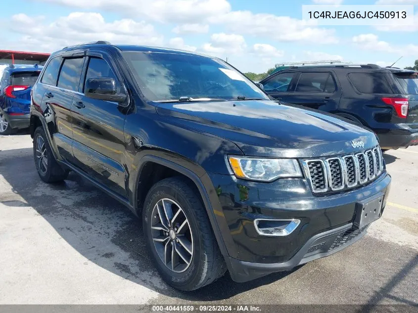 2018 Jeep Grand Cherokee Laredo E 4X2 VIN: 1C4RJEAG6JC450913 Lot: 40441559