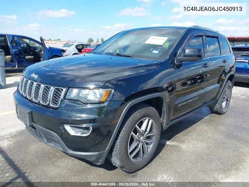 2018 Jeep Grand Cherokee Laredo E 4X2 VIN: 1C4RJEAG6JC450913 Lot: 40441559