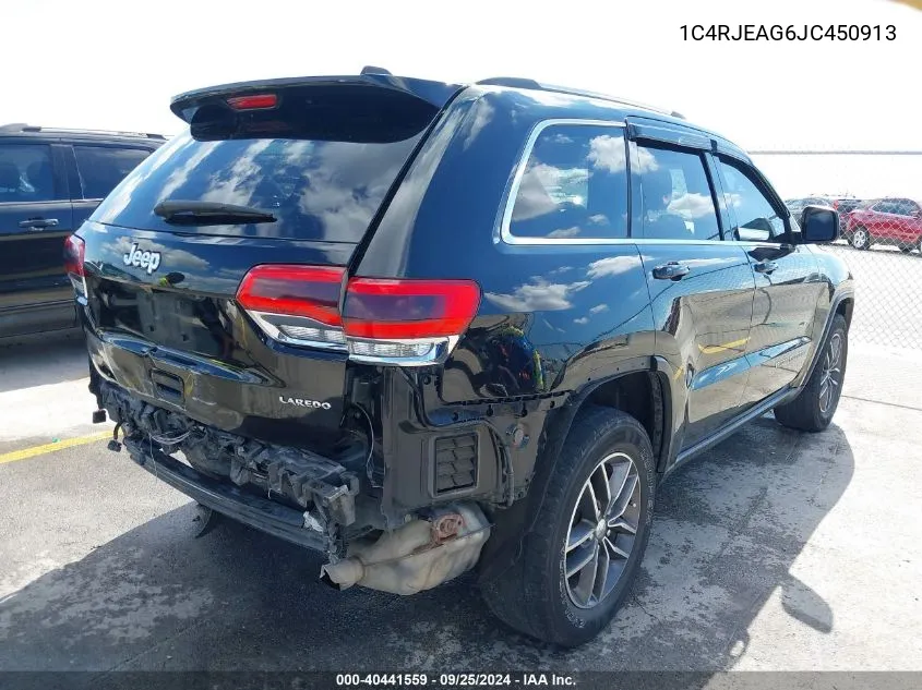 1C4RJEAG6JC450913 2018 Jeep Grand Cherokee Laredo E 4X2