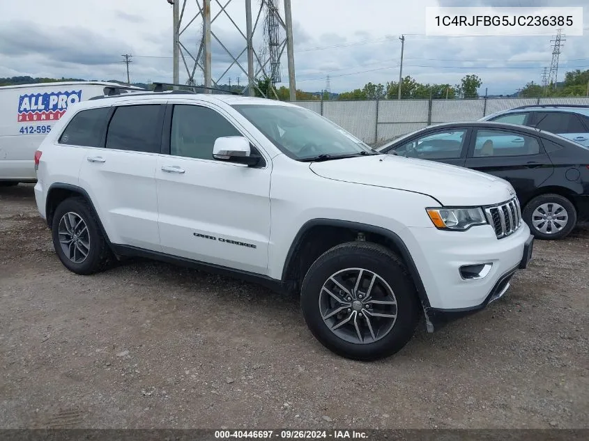 1C4RJFBG5JC236385 2018 Jeep Grand Cherokee Limited 4X4