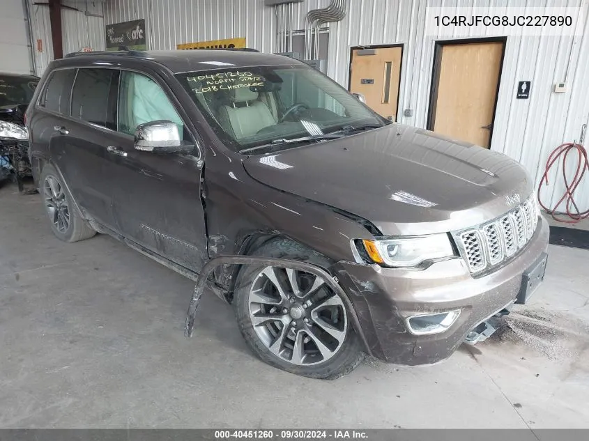 1C4RJFCG8JC227890 2018 Jeep Grand Cherokee Overland