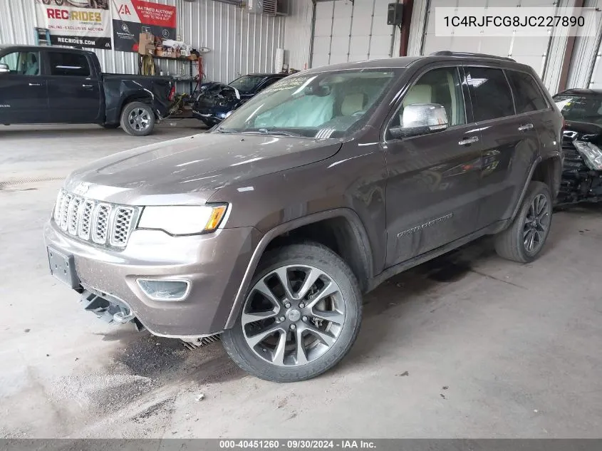 1C4RJFCG8JC227890 2018 Jeep Grand Cherokee Overland