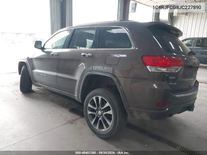 1C4RJFCG8JC227890 2018 Jeep Grand Cherokee Overland