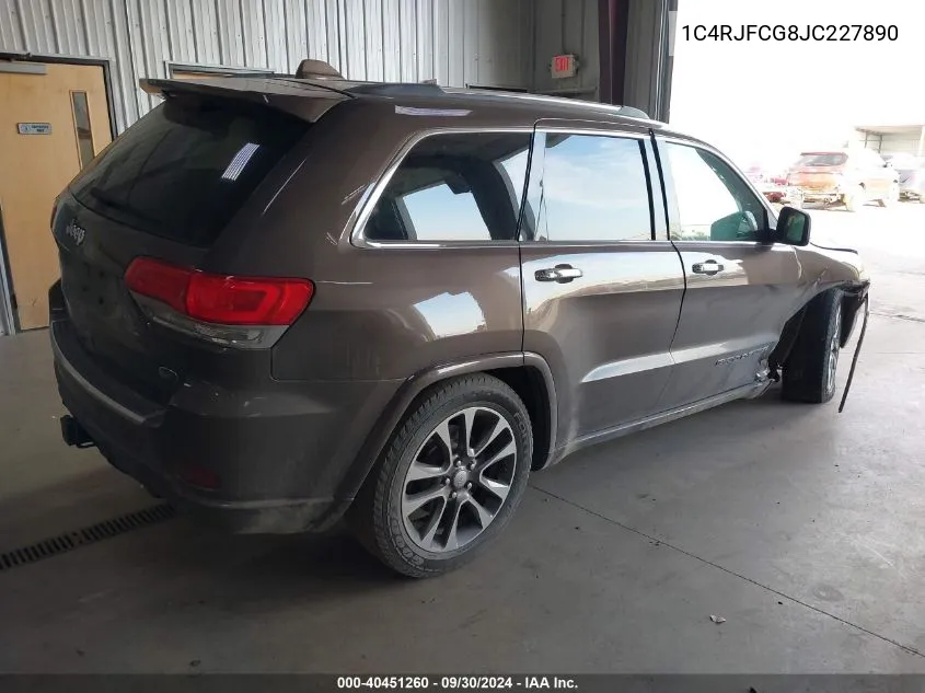 1C4RJFCG8JC227890 2018 Jeep Grand Cherokee Overland