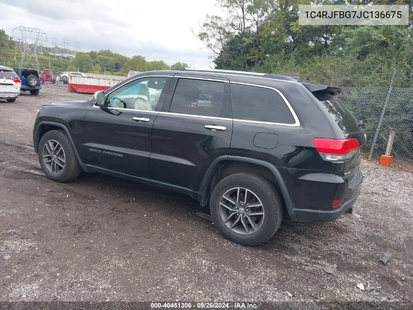 1C4RJFBG7JC136675 2018 Jeep Grand Cherokee Limited 4X4