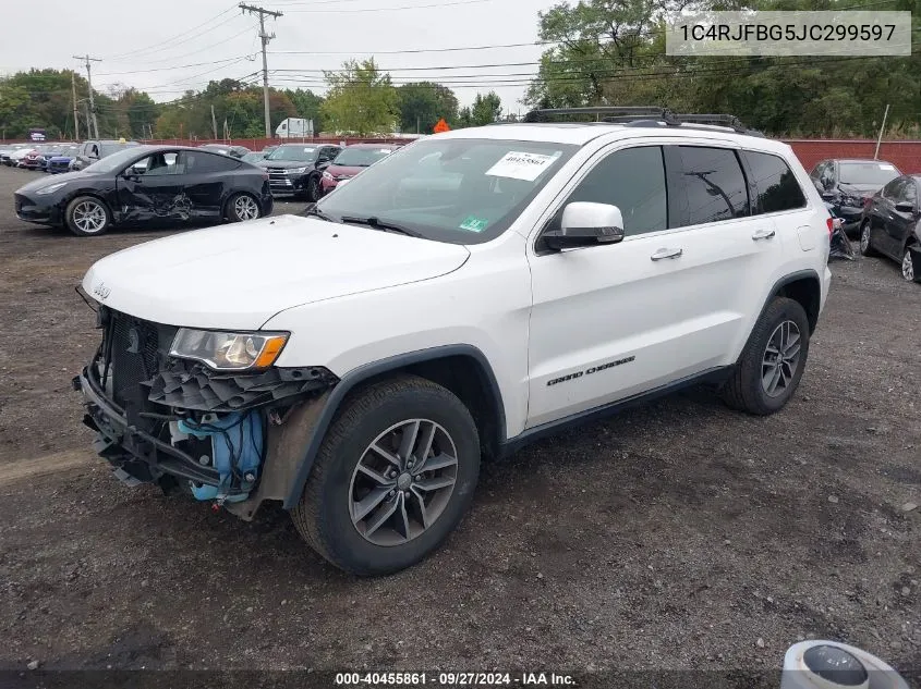 2018 Jeep Grand Cherokee Limited 4X4 VIN: 1C4RJFBG5JC299597 Lot: 40455861