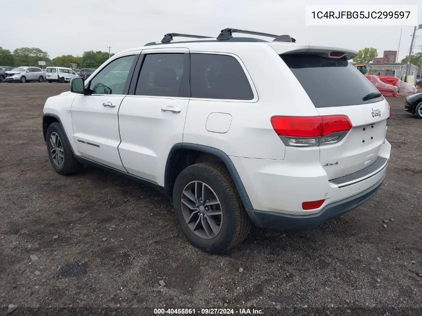 1C4RJFBG5JC299597 2018 Jeep Grand Cherokee Limited 4X4