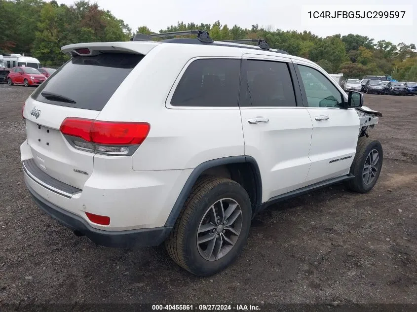 2018 Jeep Grand Cherokee Limited 4X4 VIN: 1C4RJFBG5JC299597 Lot: 40455861