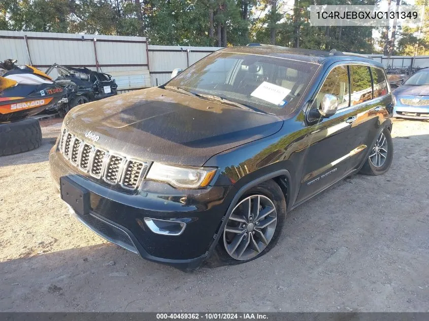 1C4RJEBGXJC131349 2018 Jeep Grand Cherokee Limited