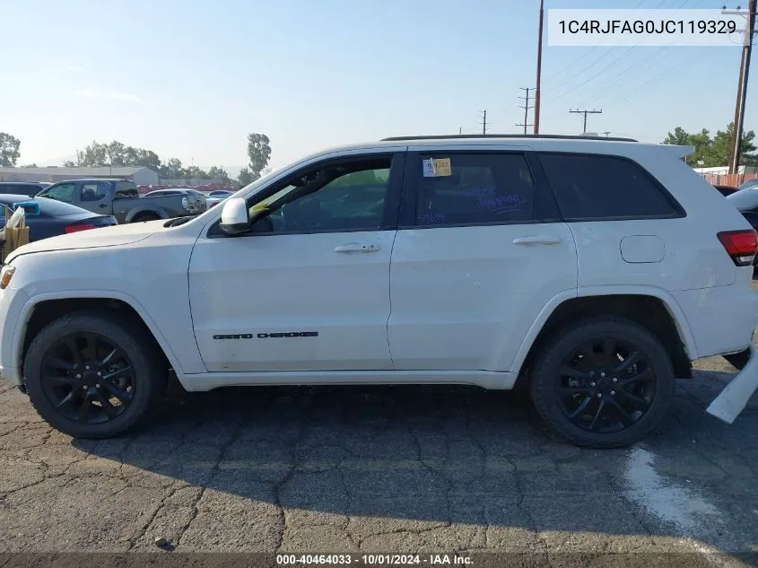 1C4RJFAG0JC119329 2018 Jeep Grand Cherokee Altitude 4X4