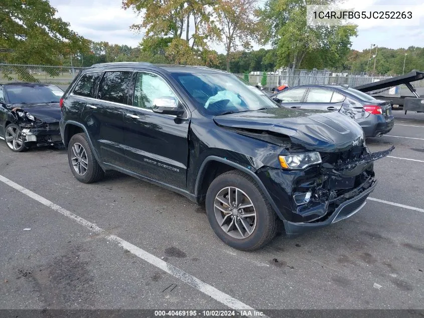 2018 Jeep Grand Cherokee Limited 4X4 VIN: 1C4RJFBG5JC252263 Lot: 40469195