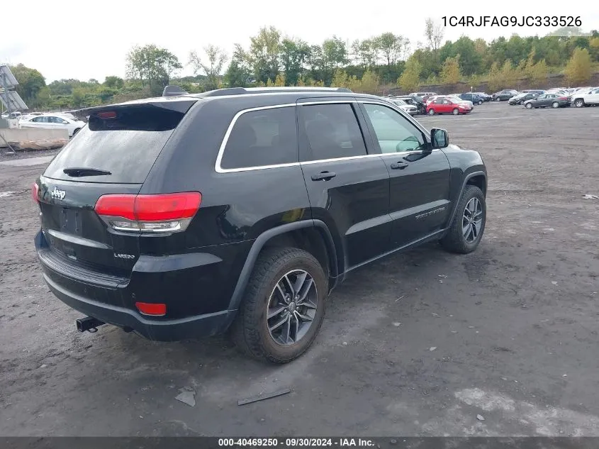 1C4RJFAG9JC333526 2018 Jeep Grand Cherokee Laredo