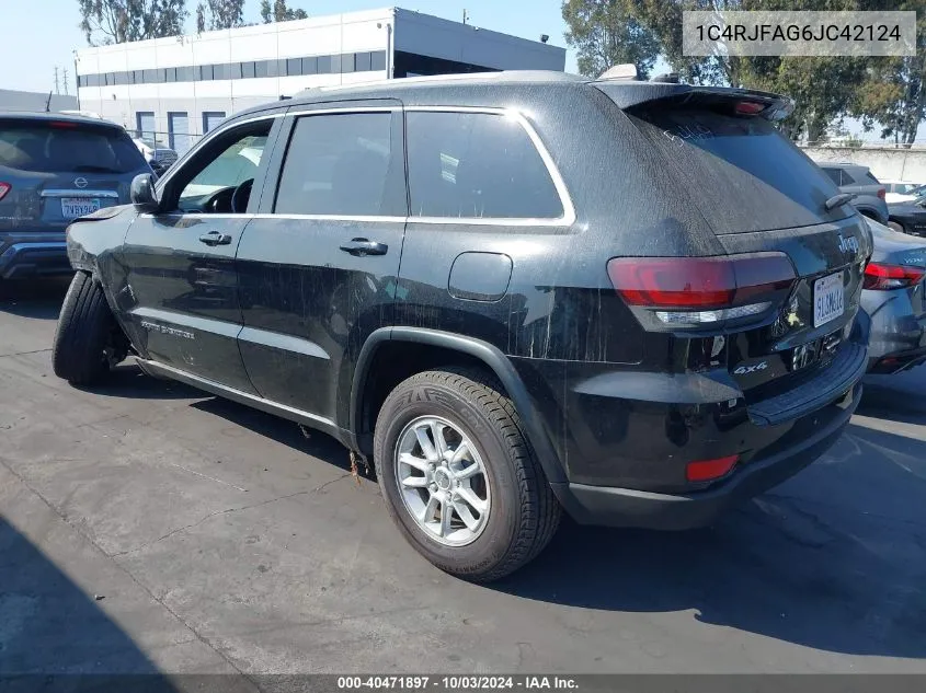 1C4RJFAG6JC42124 2018 Jeep Grand Cherokee Laredo E 4X4