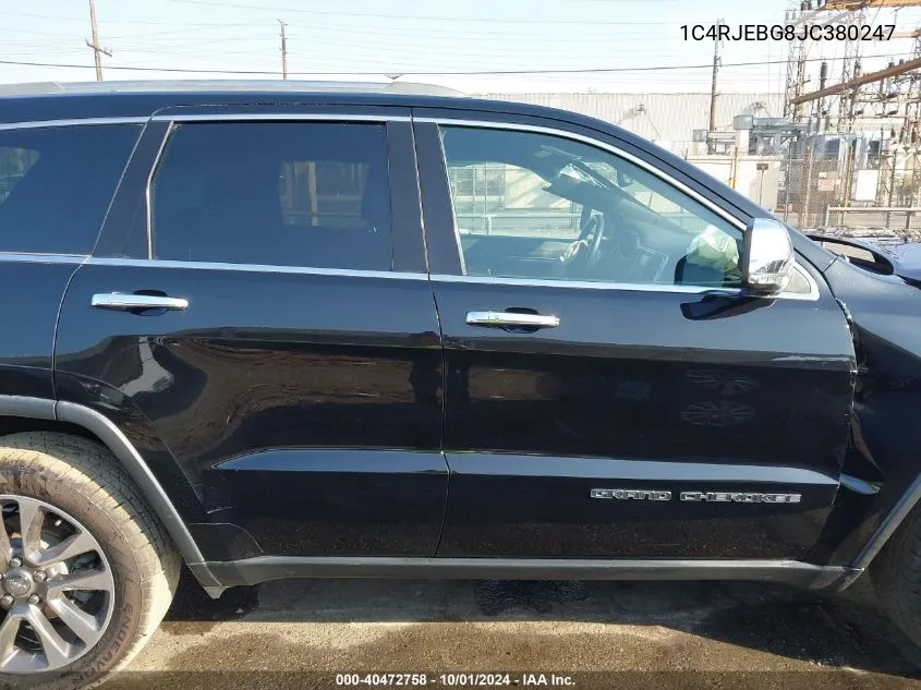 1C4RJEBG8JC380247 2018 Jeep Grand Cherokee Limited