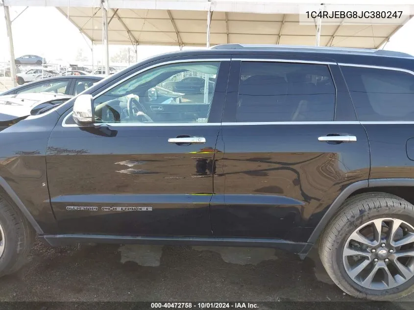 1C4RJEBG8JC380247 2018 Jeep Grand Cherokee Limited