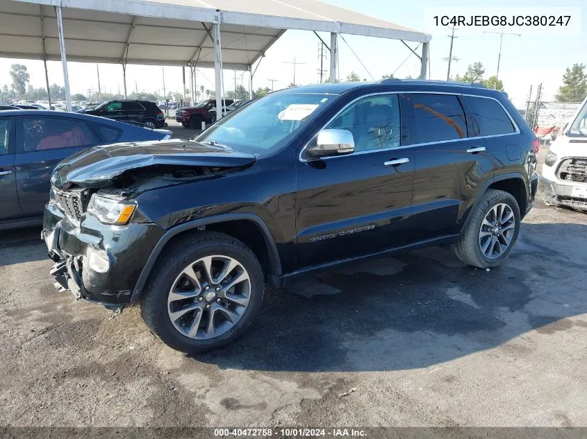 1C4RJEBG8JC380247 2018 Jeep Grand Cherokee Limited