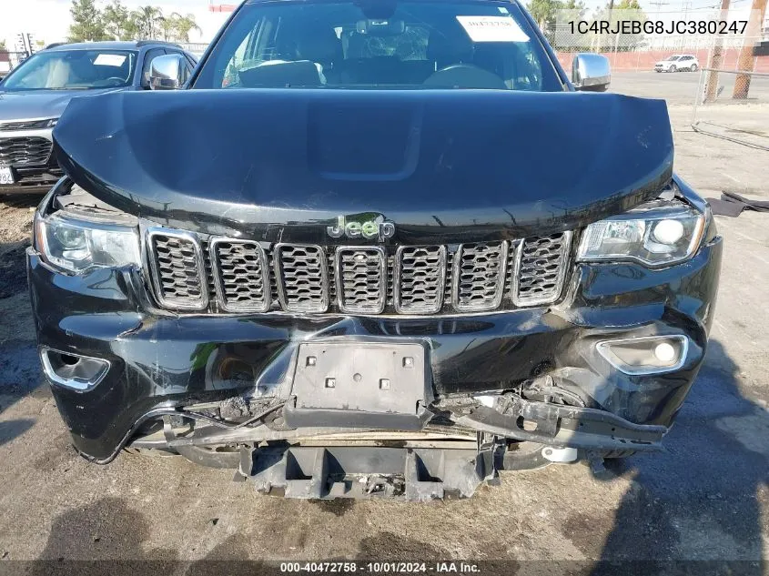 1C4RJEBG8JC380247 2018 Jeep Grand Cherokee Limited