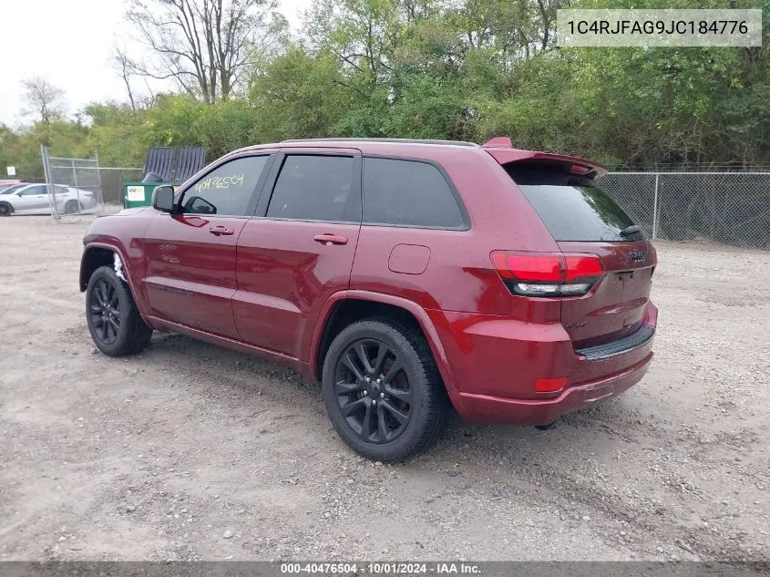 1C4RJFAG9JC184776 2018 Jeep Grand Cherokee Altitude 4X4