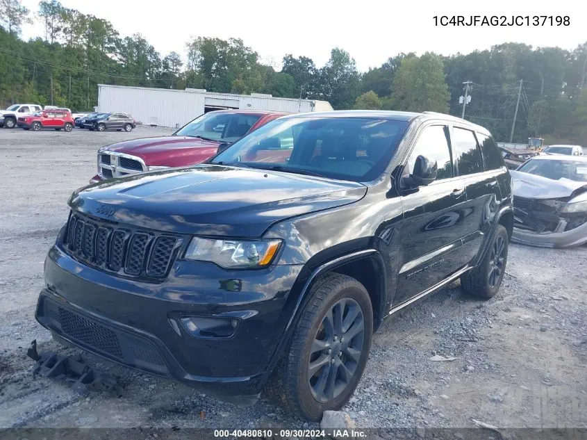 2018 Jeep Grand Cherokee Altitude 4X4 VIN: 1C4RJFAG2JC137198 Lot: 40480810