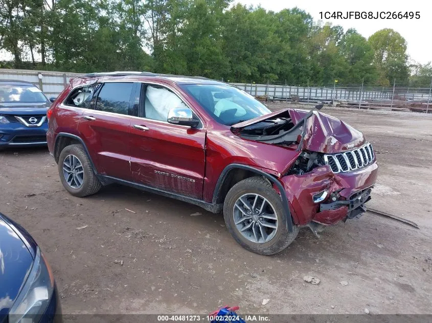 2018 Jeep Grand Cherokee Limited 4X4 VIN: 1C4RJFBG8JC266495 Lot: 40481273