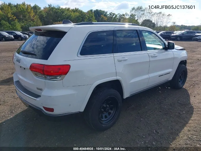 1C4RJFBG5JC137601 2018 Jeep Grand Cherokee Sterling Edition 4X4