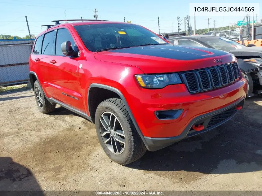 1C4RJFLG5JC444569 2018 Jeep Grand Cherokee Trailhawk 4X4