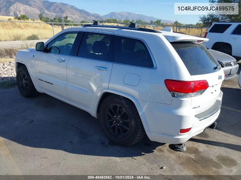 2018 Jeep Grand Cherokee Overland 4X4 VIN: 1C4RJFCG9JC459575 Lot: 40493582