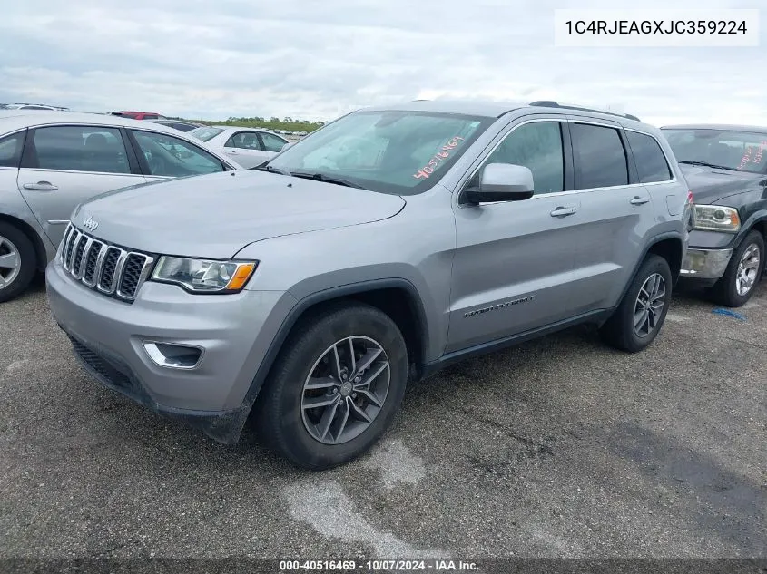 1C4RJEAGXJC359224 2018 Jeep Grand Cherokee Laredo