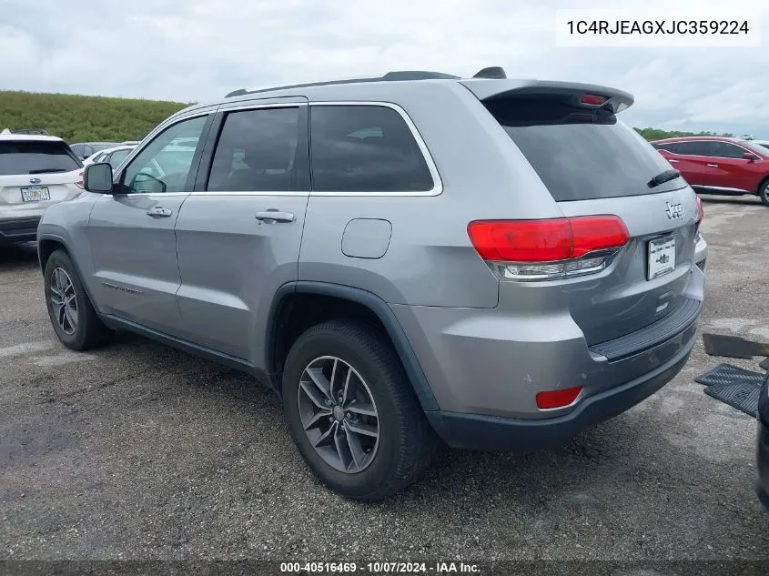 1C4RJEAGXJC359224 2018 Jeep Grand Cherokee Laredo