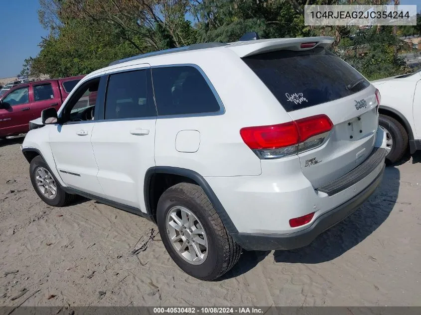 1C4RJEAG2JC354244 2018 Jeep Grand Cherokee Laredo