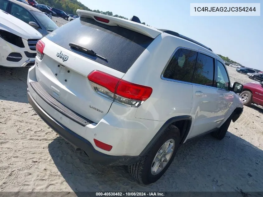 1C4RJEAG2JC354244 2018 Jeep Grand Cherokee Laredo