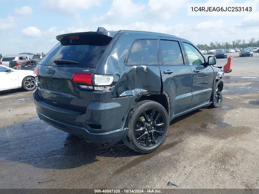 2018 Jeep Grand Cherokee Altitude 4X2 VIN: 1C4RJEAG6JC253143 Lot: 40587325