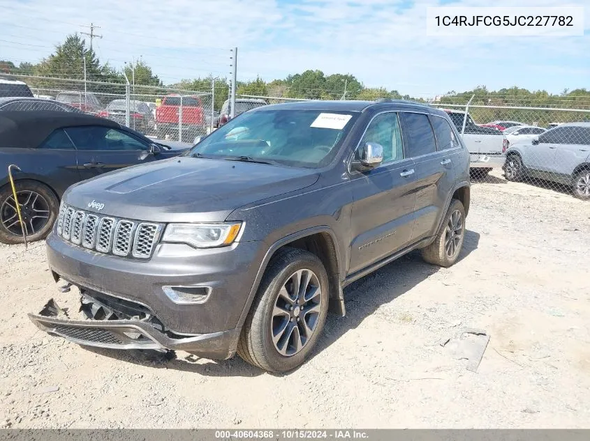 2018 Jeep Grand Cherokee Overland 4X4 VIN: 1C4RJFCG5JC227782 Lot: 40604368