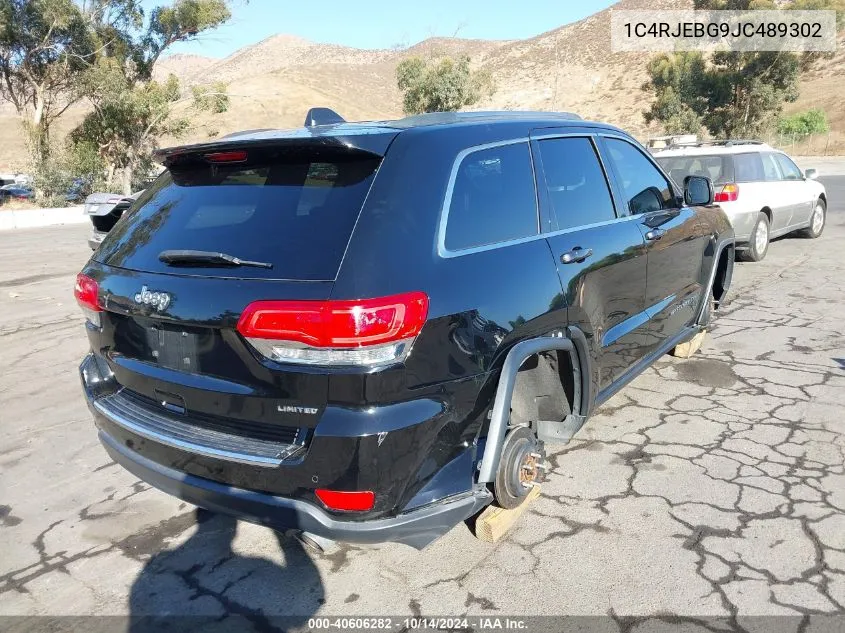 2018 Jeep Grand Cherokee Limited 4X2 VIN: 1C4RJEBG9JC489302 Lot: 40606282