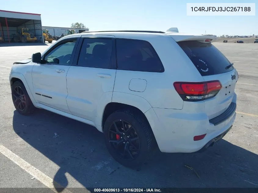 2018 Jeep Grand Cherokee Srt 4X4 VIN: 1C4RJFDJ3JC267188 Lot: 40609613