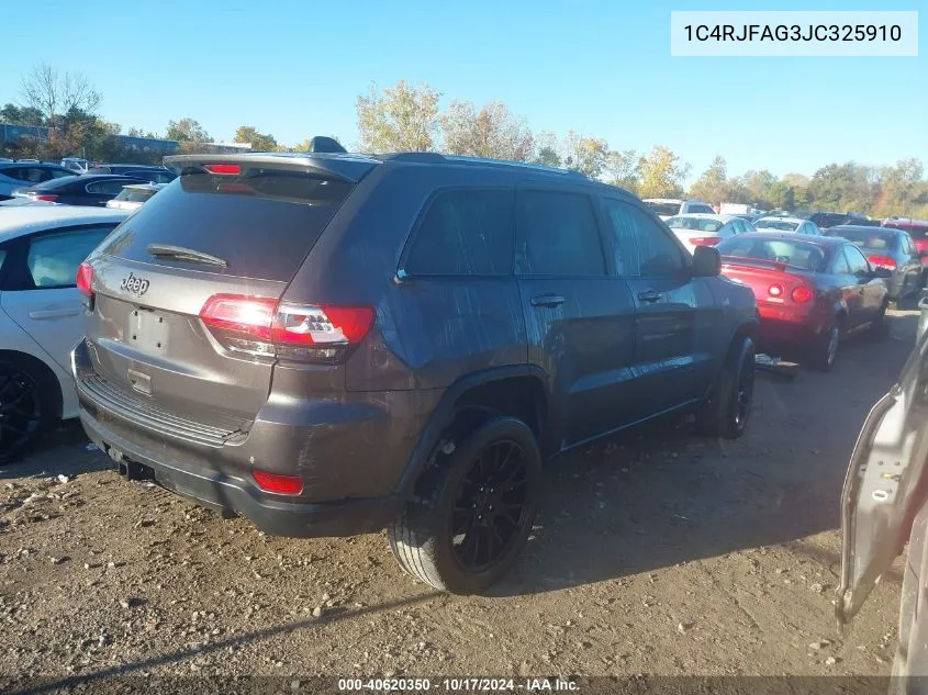 1C4RJFAG3JC325910 2018 Jeep Grand Cherokee Laredo E 4X4