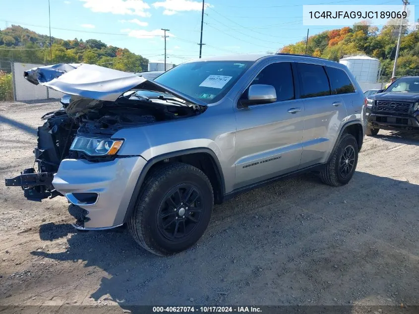 2018 Jeep Grand Cherokee Laredo 4X4 VIN: 1C4RJFAG9JC189069 Lot: 40627074