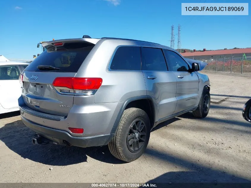 2018 Jeep Grand Cherokee Laredo 4X4 VIN: 1C4RJFAG9JC189069 Lot: 40627074