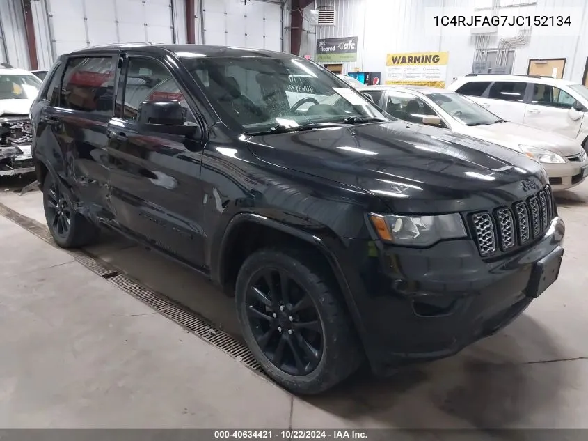 2018 Jeep Grand Cherokee Altitude 4X4 VIN: 1C4RJFAG7JC152134 Lot: 40634421