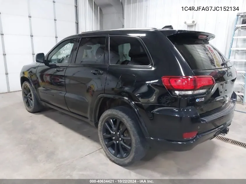 2018 Jeep Grand Cherokee Altitude 4X4 VIN: 1C4RJFAG7JC152134 Lot: 40634421