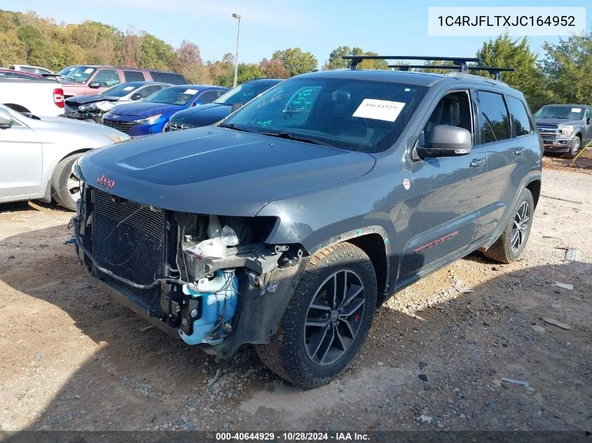 2018 Jeep Grand Cherokee Trailhawk 4X4 VIN: 1C4RJFLTXJC164952 Lot: 40644929