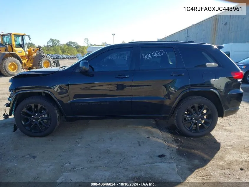 2018 Jeep Grand Cherokee Altitude 4X4 VIN: 1C4RJFAGXJC448961 Lot: 40646824