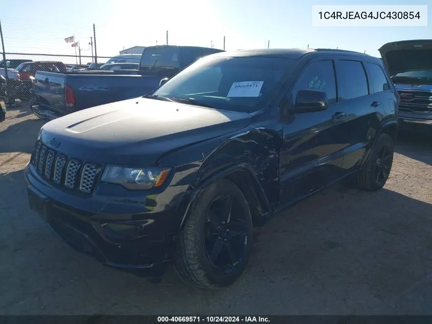 1C4RJEAG4JC430854 2018 Jeep Grand Cherokee Altitude 4X2