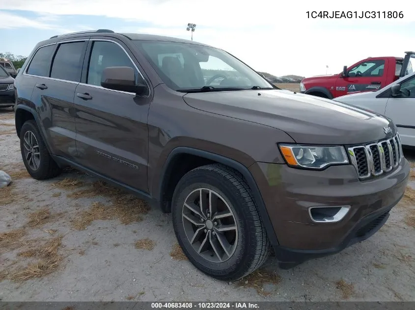 2018 Jeep Grand Cherokee Laredo E 4X2 VIN: 1C4RJEAG1JC311806 Lot: 40683408