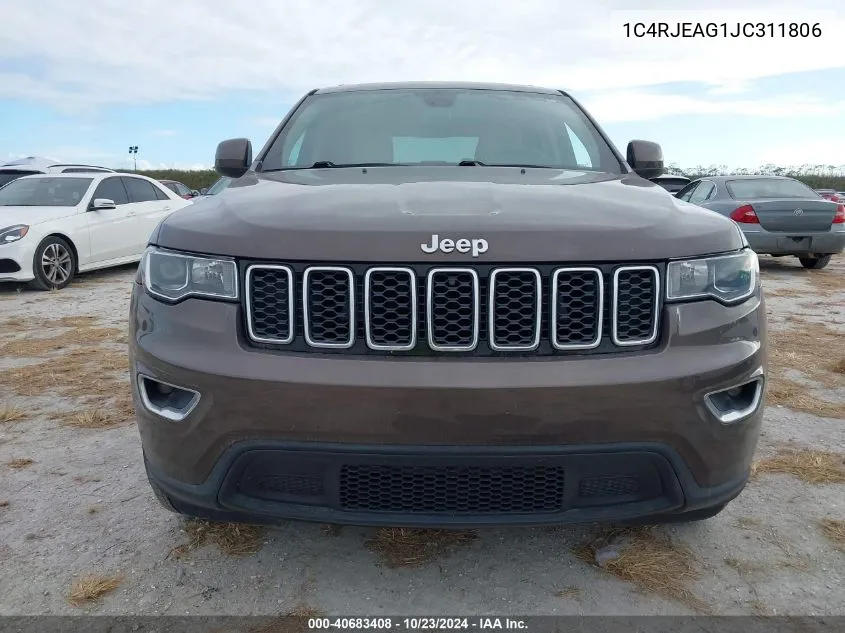 2018 Jeep Grand Cherokee Laredo E 4X2 VIN: 1C4RJEAG1JC311806 Lot: 40683408